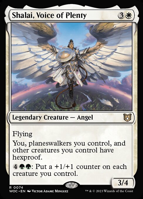 Shalai, Voice of Plenty - Wilds of Eldraine Commander - 74