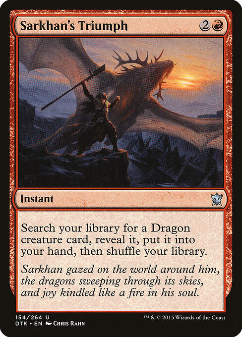 Sarkhan's Triumph - Dragons of Tarkir - 154