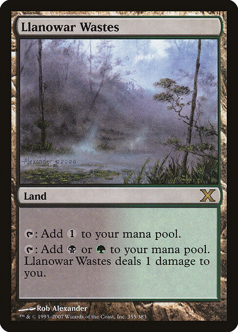 Llanowar Wastes - Tenth Edition - 355