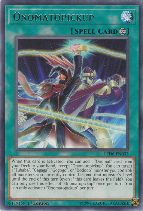 Onomatopickup [LED6-EN037] Rare