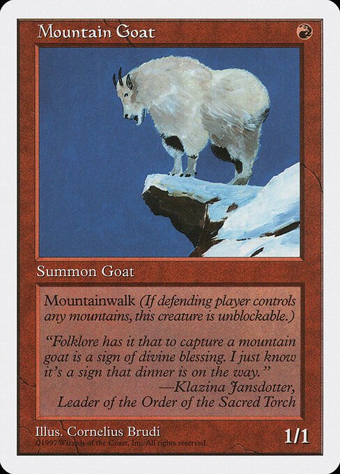 Mountain Goat - Fifth Edition - 252