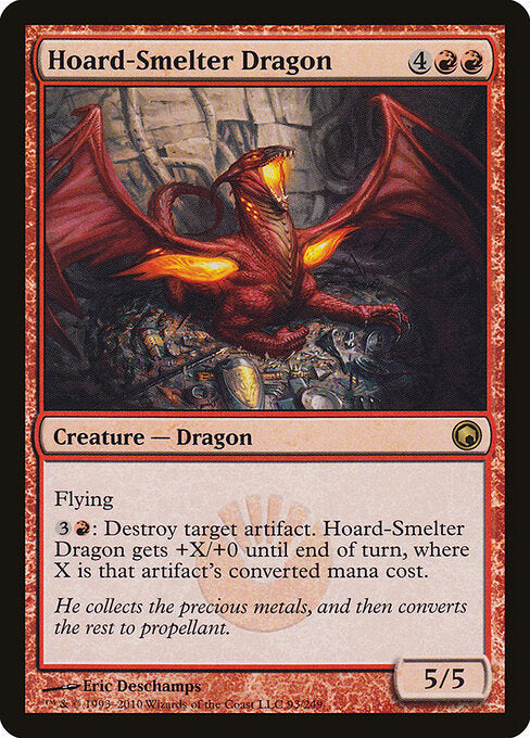 Hoard-Smelter Dragon - Scars of Mirrodin - 93
