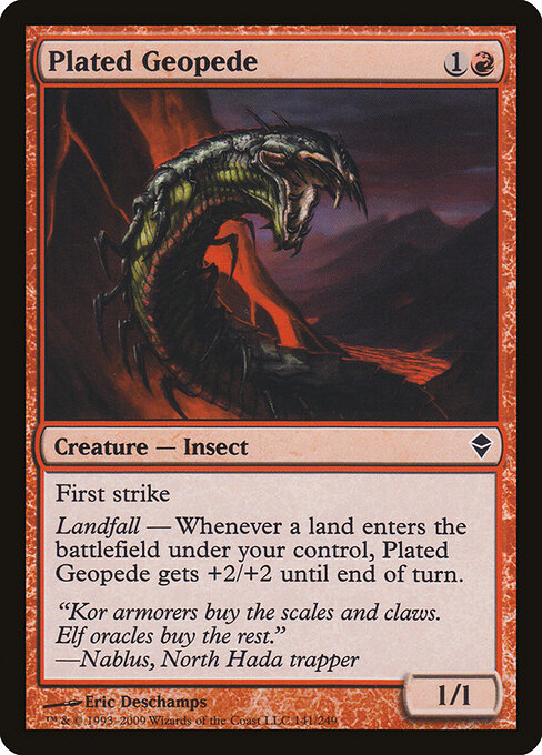 Plated Geopede - Zendikar - 141