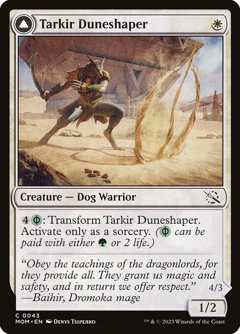 Tarkir Duneshaper // Burnished Dunestomper - March of the Machine - 43