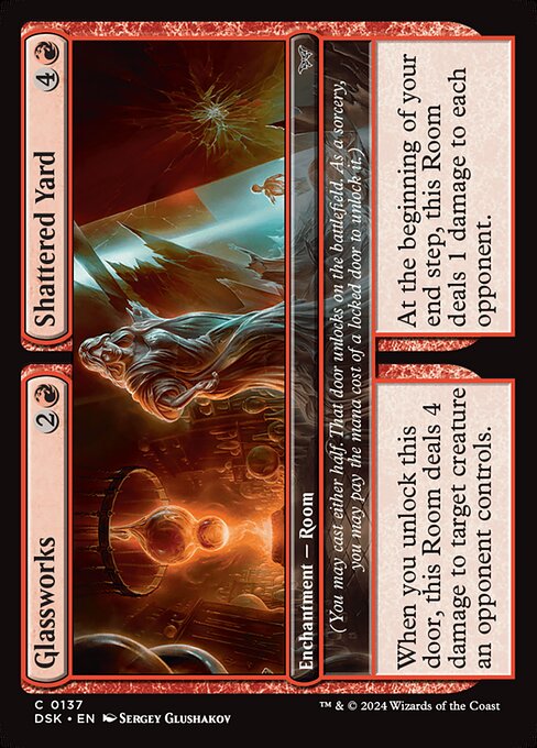 Glassworks // Shattered Yard - Duskmourn: House of Horror - 137