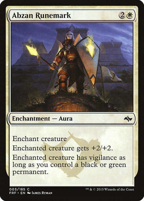 Abzan Runemark - Fate Reforged - 3