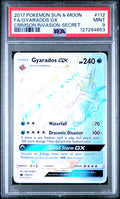 FA/GYARADOS GX CRIMSON INVASION-SECRET 2017 POKEMON SUN & MOON CRIMSON INVASION PSA MINT 9