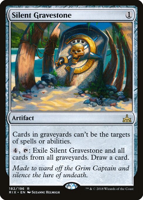 Silent Gravestone - Rivals of Ixalan - 182