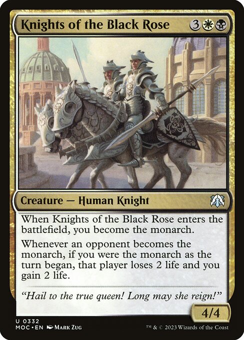 Knights of the Black Rose - March of the Machine Commander - 332