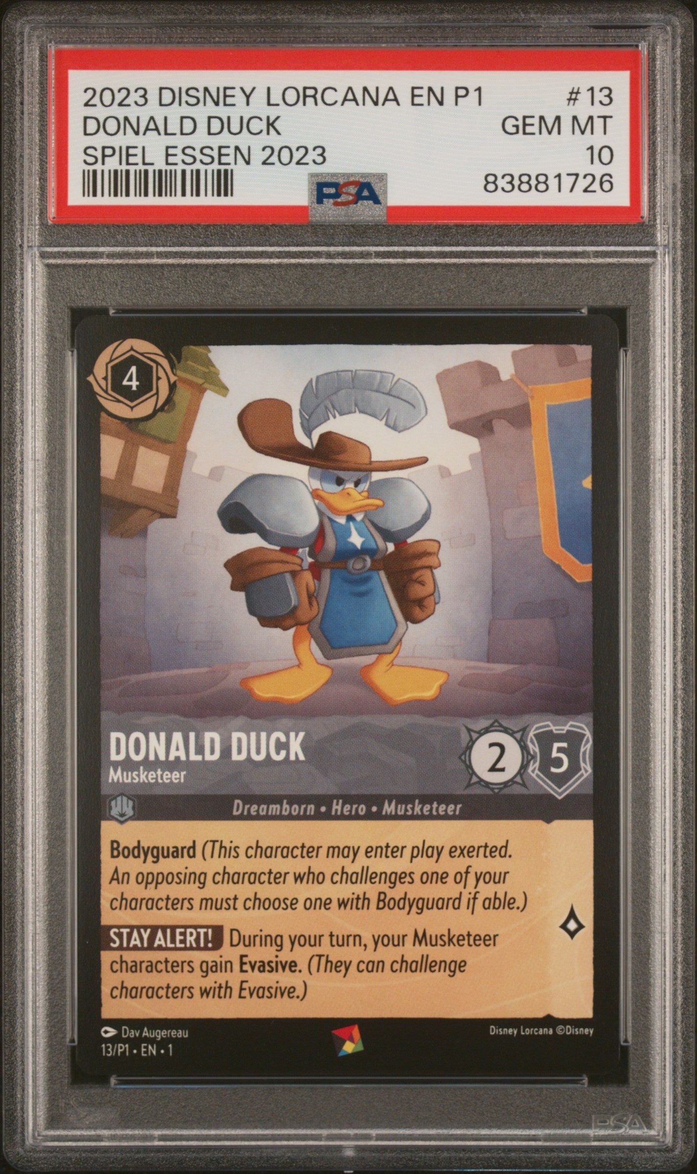 DONALD DUCK SPIEL ESSEN 2023 2023 DISNEY LORCANA EN P1-PROMO PSA GEM MT 10