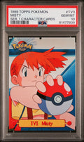 MISTY SER. 1 CHARACTER CARDS 1999 TOPPS POKEMON SERIES 1 CHARACTER CARDS PSA GEM MT 10