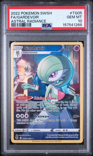 2022 POKEMON SWORD & SHIELD ASTRAL RADIANCE #TG05 FA/GARDEVOIR ASTRAL RADIANCE GEM MT 10