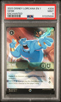 GENIE ENCHANTED 2023 DISNEY LORCANA EN 1-THE FIRST CHAPTER PSA MINT 9