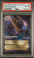 2024 DISNEY LORCANA EN D23-D23 EXPO PROMO #04 BRUNO MADRIGAL D23 COLLECTION GEM MT 10