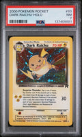DARK RAICHU-HOLO 2000 POKEMON ROCKET PSA NM 7
