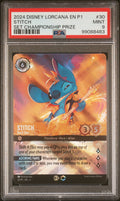 STITCH SET CHAMPIONSHIP PRIZE 2024 DISNEY LORCANA EN P1-PROMO PSA MINT 9