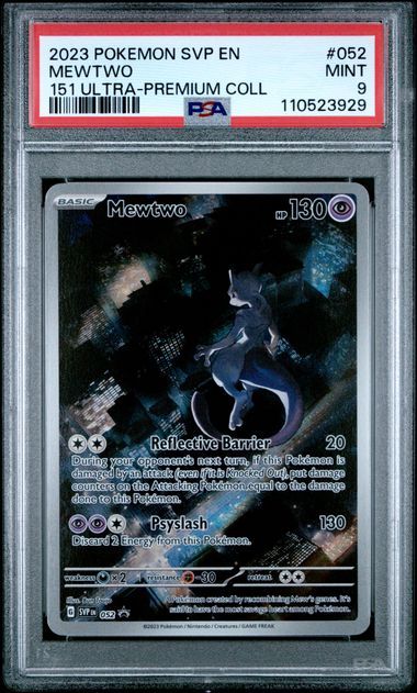 #052 MEWTWO 151 ULTRA-PREMIUM COLL 2023 POKEMON SVP EN-SV BLACK STAR PROMO PSA 9