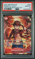 2024 ONE PIECE PROMOS #006 MONKEY D. LUFFY TREASURE BOOSTERS SET GEM MT 10