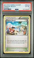 TROPICAL BEACH PROMO 2011 POKEMON WORLD CHAMPIONSHIPS PROMO PSA EX-MT 6
