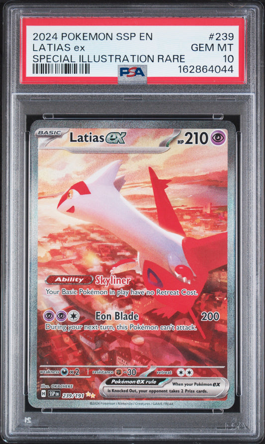 Latias ex Special Illustration Rare 2024 Pokemon/ Surging Sparks PSA 10