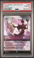 JAFAR ENCHANTED 2024 DISNEY LORCANA EN 3-INTO THE INKLANDS PSA GEM MT 10