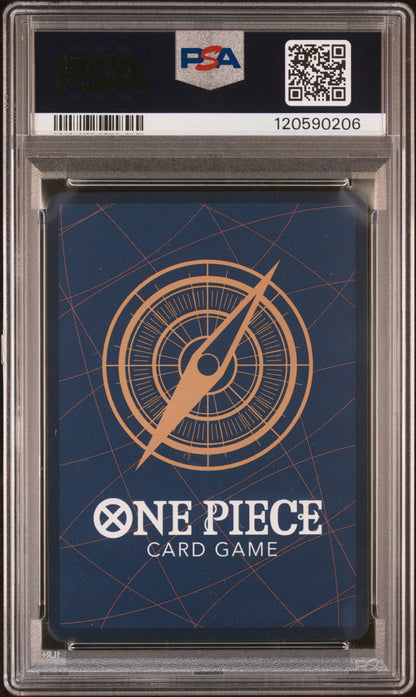MONKEY D. LUFFY 3RD ANNIVERSARY-GOLD 2025 ONE PIECE OP11-A FIST OF DIVINE SPEED PSA GEM MT 10