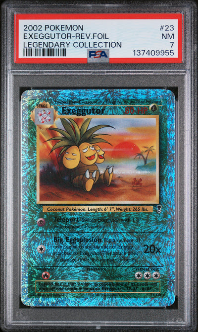 EXEGGUTOR-REV.FOIL LEGENDARY COLLECTION 2002 POKEMON LEGENDARY COLLECTION PSA NM 7