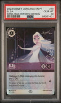 2023 DISNEY LORCANA EN P1-PROMO #19 ELSA D100 COLLECTOR'S EDITION GEM MT 10