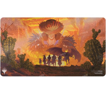 ltra Pro Magic: the Gathering - Outlaws of Thunder Junction Holofoil Playmat: Gang Silhouette