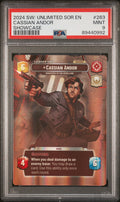 CASSIAN ANDOR SHOWCASE 2024 STAR WARS: UNLIMITED SPARK OF REBELLION PSA MINT 9