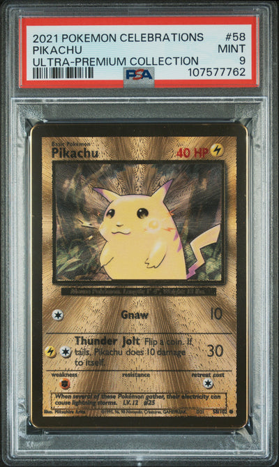 PIKACHU ULTRA-PREMIUM COLLECTION 2021 POKEMON CELEBRATIONS ULTRA-PREMIUM COLLECTION PSA MINT 9