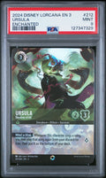 URSULA ENCHANTED 2024 DISNEY LORCANA EN 3-INTO THE INKLANDS PSA MINT 9