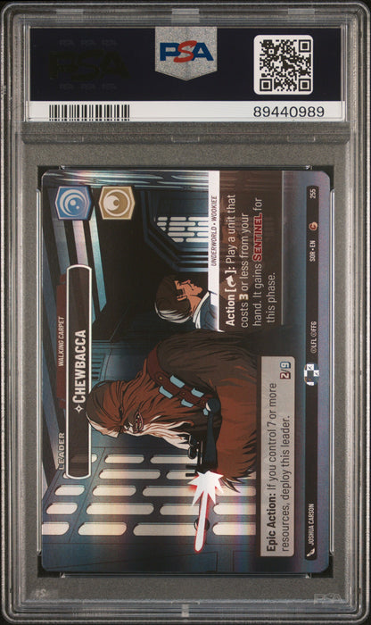 CHEWBACCA SHOWCASE 2024 STAR WARS: UNLIMITED SPARK OF REBELLION PSA MINT 9