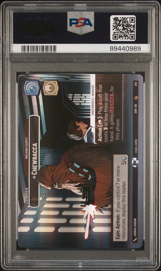 CHEWBACCA SHOWCASE 2024 STAR WARS: UNLIMITED SPARK OF REBELLION PSA MINT 9
