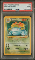 VENUSAUR-HOLO 1999 POKEMON GAME PSA MINT 9