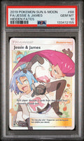 FA/JESSIE & JAMES HIDDEN FATES 2019 POKEMON SUN & MOON HIDDEN FATES PSA GEM MT 10