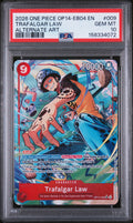 TRAFALGAR LAW ALTERNATE ART 2026 ONE PIECE OP14-EB04-THE AZURE SEA'S SEVEN PSA GEM MT 10