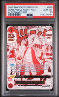 COME/WE'LL FIGHT YOU ALTERNATE ART 2025 ONE PIECE PRB02-PREMIUM BOOSTER -ONE PIECE CARD THE BEST- VOL.2 PSA GEM MT 10