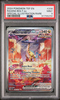 RAGING BOLT ex SPECIAL ILLUSTRATION RARE 2024 POKEMON TEF EN-TEMPORAL FORCES PSA MINT 9