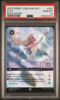 ELSA ENCHANTED 2023 DISNEY LORCANA EN 1-THE FIRST CHAPTER PSA GEM MT 10