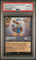 DONALD DUCK SPIEL ESSEN 2023 2023 DISNEY LORCANA EN P1-PROMO PSA GEM MT 10