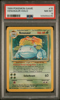 VENUSAUR-HOLO 1999 POKEMON GAME PSA NM-MT 8