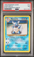 WARTORTLE EVOLUTION BOX ERROR 1999 POKEMON GAME PSA NM 7