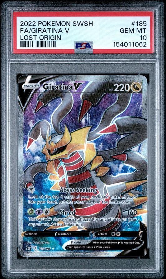 FA/GIRATINA V LOST ORIGIN 2022 POKEMON SWORD & SHIELD LOST ORIGIN PSA GEM MT 10