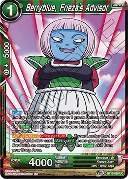 Berryblue, Frieza's Advisor (Uncommon) [BT13-080]