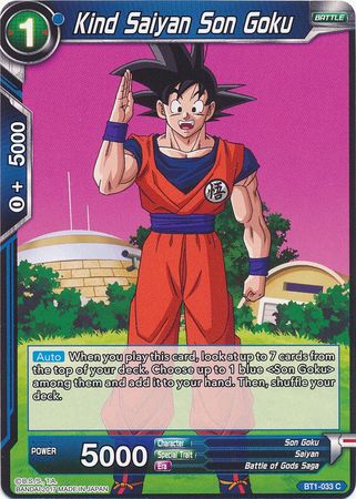 Kind Saiyan Son Goku [BT1-033]