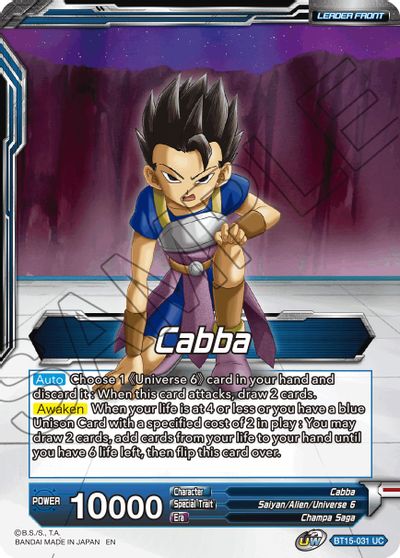 Cabba // SS Cabba, Proud Volley [BT15-031]