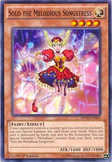 Solo the Melodious Songstress [MP16-EN183] Common