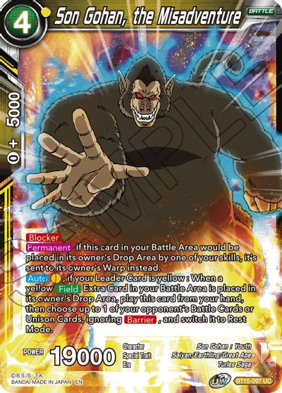 Son Gohan, the Misadventure [BT15-097]