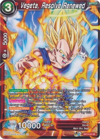 Vegeta, Resolve Renewed [EX13-04]